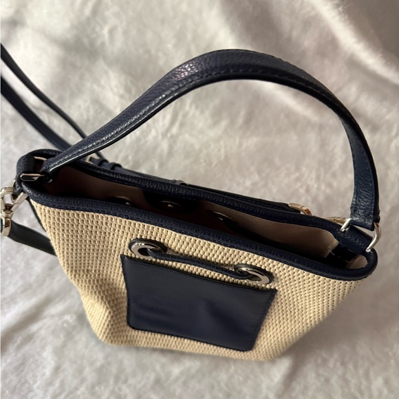 Kate Spade New York Eva Straw Small Bucket Bag - Picture 10 of 13